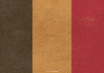Grunge Flag of Belgium - Kostenloses vector #390395