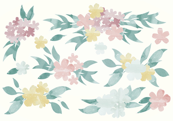 Vector Floral Elements - Free vector #391555