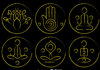 Buddhism Symbol Vector - бесплатный vector #393305