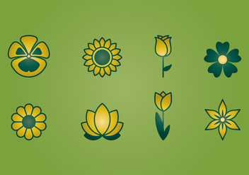 Flower Icons - vector #394395 gratis