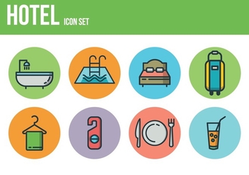 Free Hotel Icons - Free vector #394515