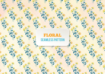Free Vector Watercolor Floral Pattern - Kostenloses vector #394625