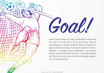 Free Goal Keeper Vector Illustration - vector #395125 gratis