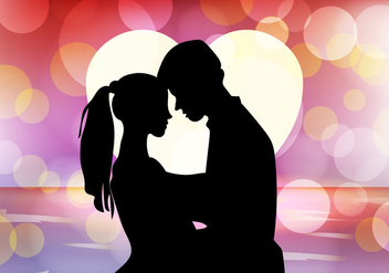 Wedding Proposal With Bokeh Background - Kostenloses vector #395235