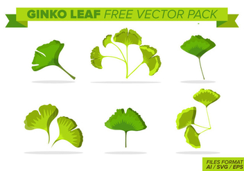 Ginko Leaf Free Vector Pack - vector #395865 gratis