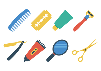 Free Barber Shop Icon Set - Free vector #395905