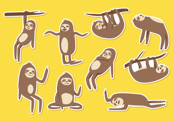 Free Sloth Cartoon Vector - vector #396025 gratis