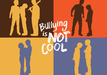 Bullying Silhouette - Free vector #396075