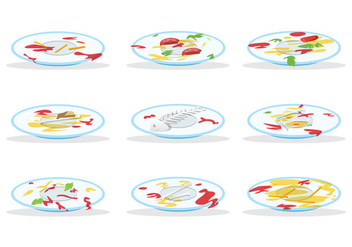 Free Dirty Plate Vector - vector gratuit #396225 