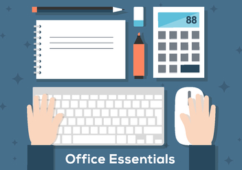 Free Office Workdesk Illustration - Free vector #396335