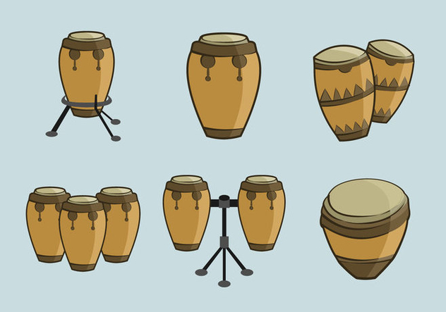 Conga traditional music percussion - Free vector #396395