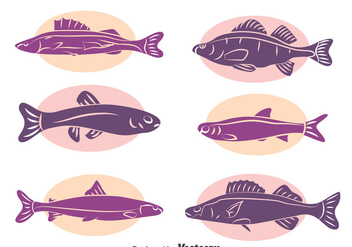 Fish Silhouette Collecion Vector - Free vector #396605