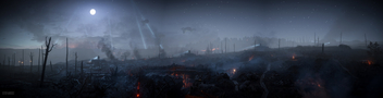 Battlefield 1 / Trenches at Full Moon - image gratuit #396655 
