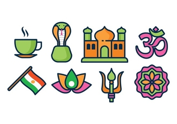 Free India Icons - vector gratuit #396925 