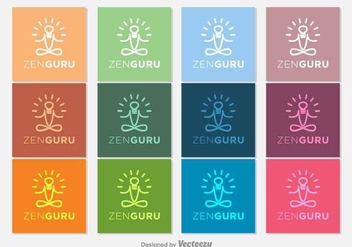 Gurú Zen Vector Icons - vector gratuit #397085 