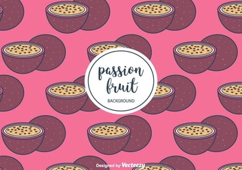 Passion Fruit Pattern Vector - vector gratuit #397905 