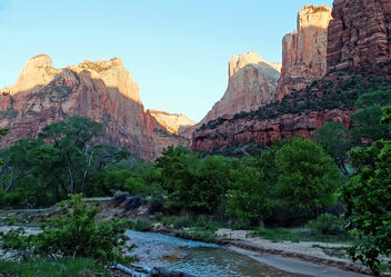 Sunrise on The Patriarchs, Zion NP 2014 - Free image #398035