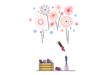 Free Fireworks Vector - vector #398105 gratis