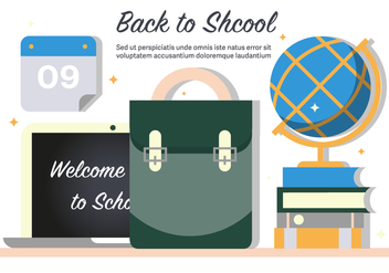 Free Back To School Vector Illustration - Free vector #398495