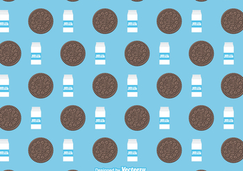 Free Oreo Cookies Vector Pattern - бесплатный vector #398545