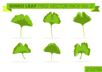 Ginko Leaf Free Vector Pack Vol. 2 - бесплатный vector #398835