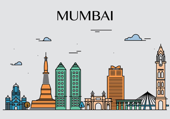 Mumbai landmark vectors - бесплатный vector #399085