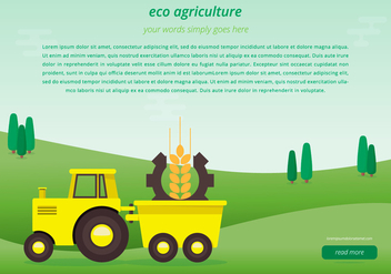 Agro Webpage Template - Free vector #399665