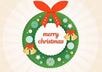 Free Vector Christmas wreath - Kostenloses vector #399795