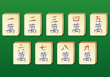 Mahjong Vector Icons - Kostenloses vector #399855