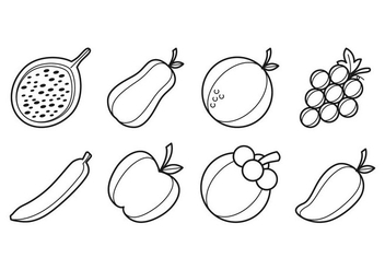Free Fruit Icon Vector - Kostenloses vector #399915