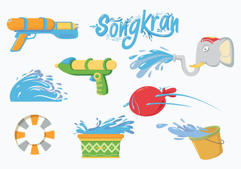 Free Songkran Vector - Kostenloses vector #401315
