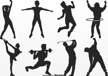 Free People Movement Silhouettes Vector - vector gratuit #401885 
