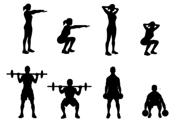 Free Squat Icons Vector - Free vector #401935