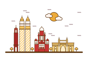 Free Mumbai Illustration Vector - vector gratuit #402295 