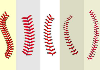 Baseball Laces Free Vector - vector #404005 gratis