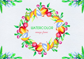 Vector Watercolor Fruit Illustration - Free vector #404065