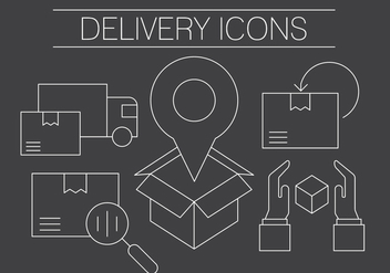 Free Delivery Icons - vector #404645 gratis