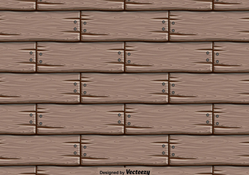 Vector Wooden Background - Seamless Pattern - Free vector #404875