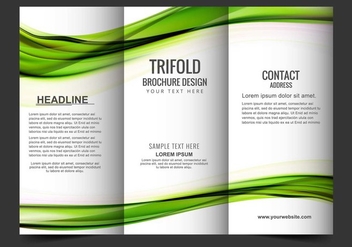 Free Vector Tri Fold Brochure - vector gratuit #405175 