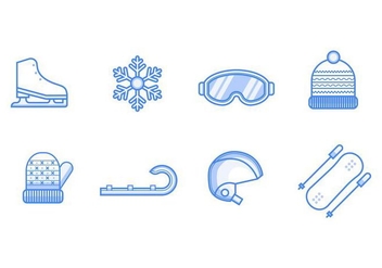 Free Winter Sport Icons Vector - Free vector #405605