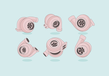 Turbocharger Simple Vector - Free vector #406955
