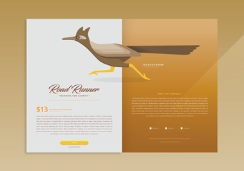 Roadrunner Web Page Template - Kostenloses vector #407045