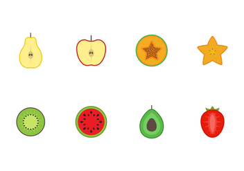 Free Fruit Vector Icons - vector gratuit #407555 