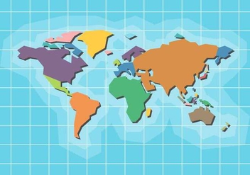 Free World Map Vector - Free vector #407645