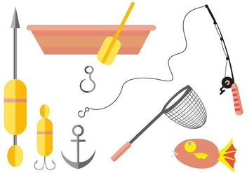 Free Fishing Icons Vector - vector gratuit #407895 