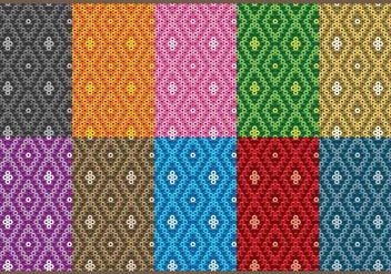 Huichol Small Patterns - бесплатный vector #408295