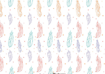 Bird Feather Gipsy Pattern - vector gratuit #408315 