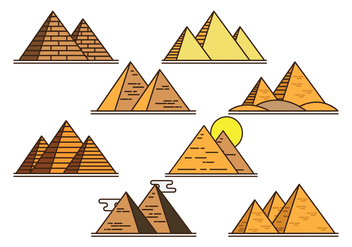 Piramide Vector Icons - бесплатный vector #408395