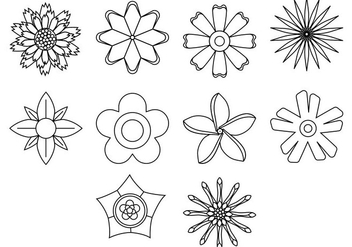 Free Flower Icon Vector - Free vector #408945
