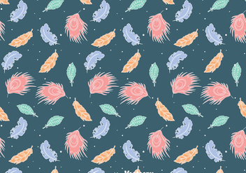 Colorful Feather Gipsy Style Seamless Pattern - vector #409565 gratis